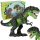 Sétáló, üvöltő, zöld elektronikus T-REX