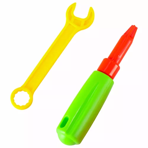 Șurubelniță, burghiu, csavarok, cuburi de construcție, set de bricolaj, valiză, 258 bucată
