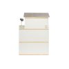 Fából készült MDF babaház + bútor 122cm XXL LED LED