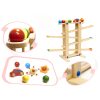 Fából készült montessori labdapálya XXL