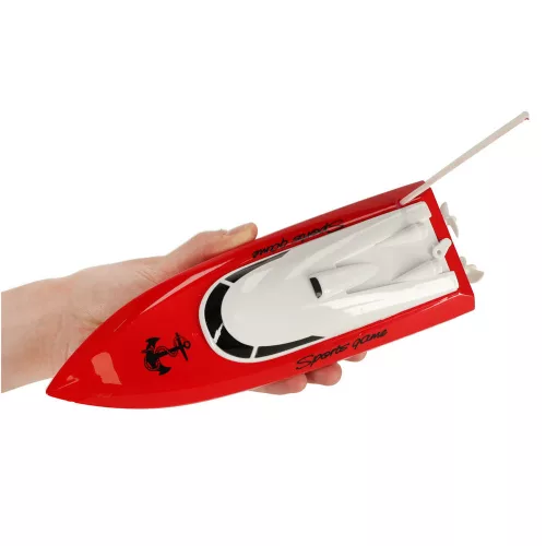 Távirányítású hajó RC 4CH mini CP802 távirányítóval, piros