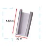 Szén 4D ezüst fólia tekercs 1.52x30m 9086