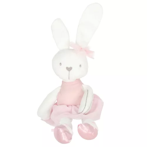 pluș plușanimal articol jucărie nyuszi roz în costum 42cm