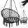 LUARO Balansoar Cuib leagăn Negru 80cm 150kg
