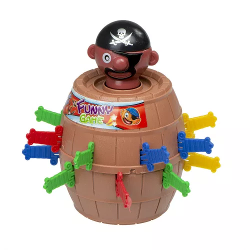 Crazy Pirate Hordó Arcade Játék Szúrd meg a kalózt 9 x 9 x 12,5 cm