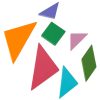 Mágneses kirakós könyv 3D tangram blokkok