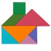 Mágneses puzzle könyv 3D tangram blokkok