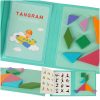Mágneses puzzle könyv 3D tangram blokkok