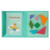 Mágneses puzzle könyv 3D tangram blokkok