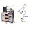 Gyermek fakonyha MDF tartozékokkal LOFT XXL 96cm