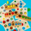 Montessori fahengeres súlyok színes