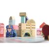 Oktatási fa város puzzle blokkok 100el.