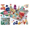 Oktatási fa város puzzle blokkok 100el.