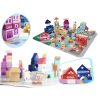 Oktatási fa város puzzle blokkok 100el.