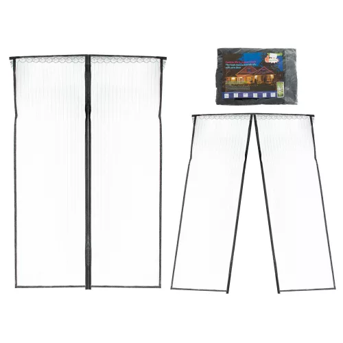 Mágneses szúnyogháló ajtóra 85x210cm FEKETE