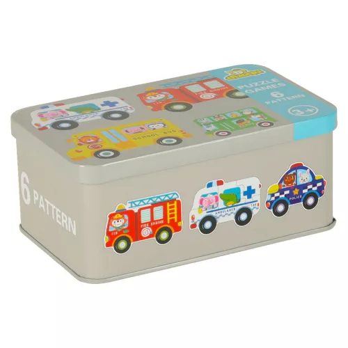 30 piese metal vehicule puzzle