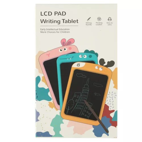 Grafikus rajztábla gyerekeknek, 8,5"-os LCD képernyő, rózsaszín nyuszi