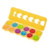 Oktatási sorter puzzle mérkőzés formák gyümölcs tojások 12db