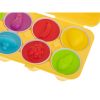 Oktatási sorter puzzle mérkőzés formák gyümölcs tojások 12db