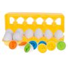 Oktatási sorter puzzle megfelelő formák számok tojások 12db