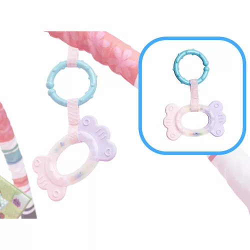 Oktatószőnyeg Arches labdamedencével rózsaszín