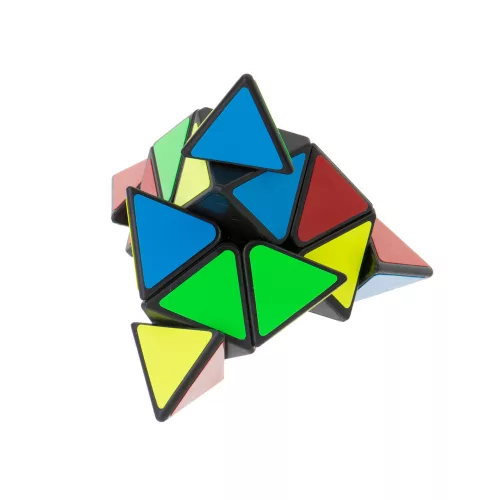 Negru MoYu 3x3 piramis cub puzzle logikai jucărie