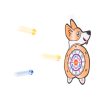 Tépőzáras dart játék biztonságos darts célpont corgi