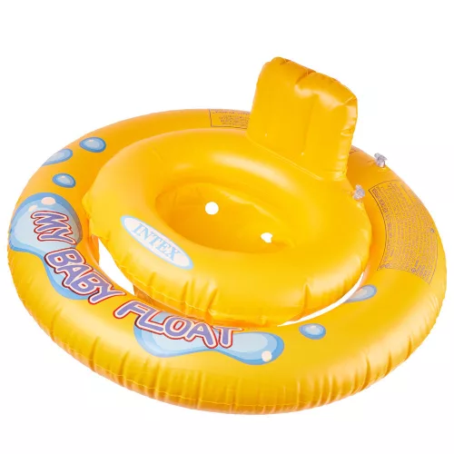 Colac de înot pentru bebeluși, gonflabil barcă pentru copii, gonflabil barcă cu scaun, INTEX max 15 kg, 6-18 luni până la