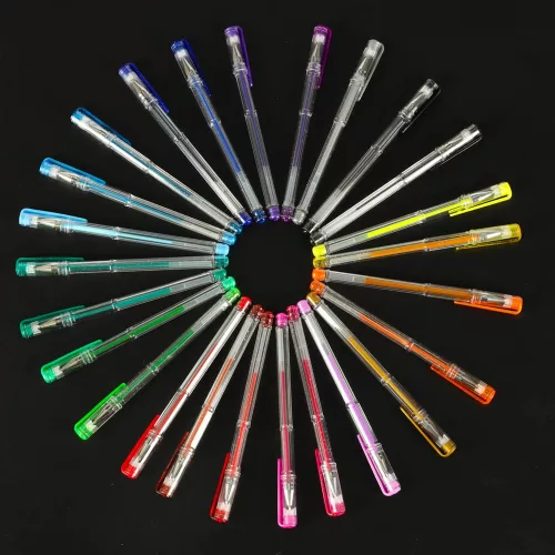 Colorat cu sclipici gel tollak, 25 piese set.