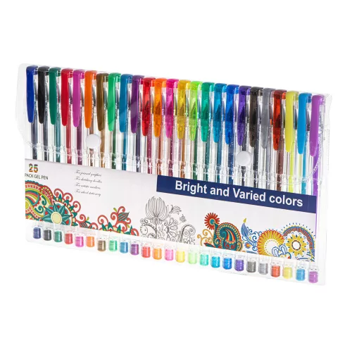 Colorat cu sclipici gel tollak, 25 piese set.