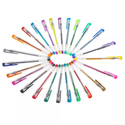 Colorat cu sclipici gel tollak, 25 piese set.