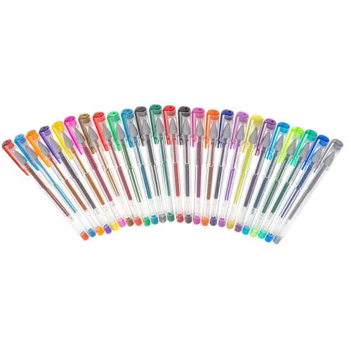 Colorat cu sclipici gel tollak, 25 piese set.
