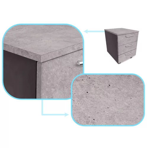 Fóliatekercs öntapadó furnér tapéta kékes-szürke cement 1,22x50m