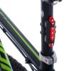 LED kerékpárlámpa hátsó-első szett USB