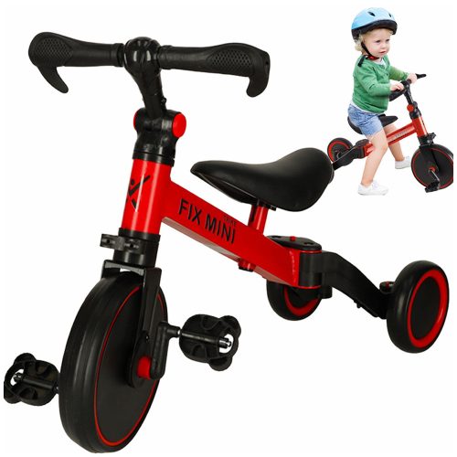 Trike Fix Mini terepjáró tricikli 3 az 1-ben pedálokkal, piros