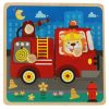Fa puzzle tűzoltóság
