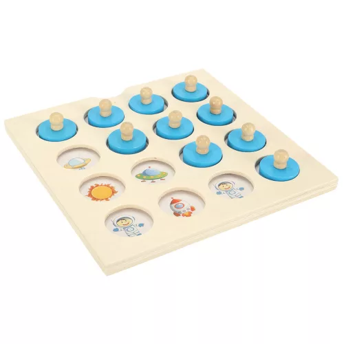 Montessori articol Joc de societate, lemn puzzle set, 4 card