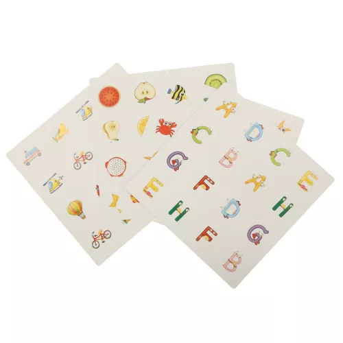 Montessori articol Joc de societate, lemn puzzle set, 4 card