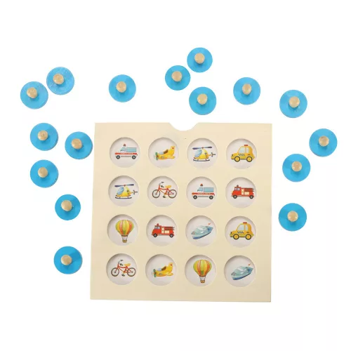 Montessori articol Joc de societate, lemn puzzle set, 4 card