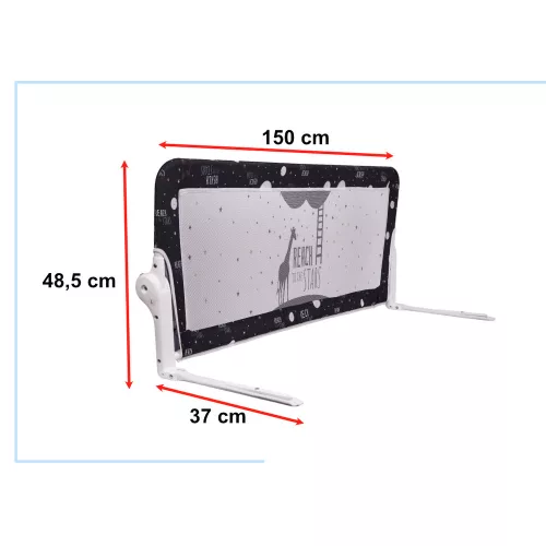 protecțiebarieră accesoriu, deschidere, 150 cm, negru
