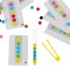 Oktatási kirakó színes Montessori labdákkal