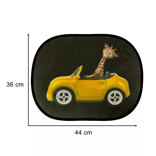 Girafă statikus mașină fereastră parasolar perdea set 2 buc