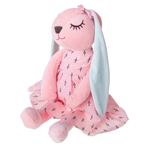 pluș articol iepure roz 52cm