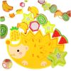 Puzzle játék kiegyensúlyozó sündisznó gyümölcs menetes