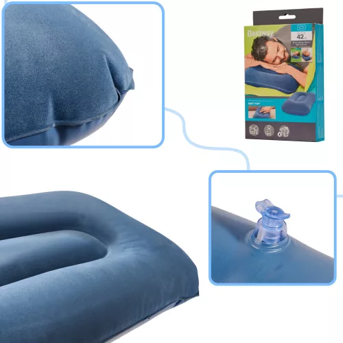 BESTWAY 67121 bársony felfújható utazópárna