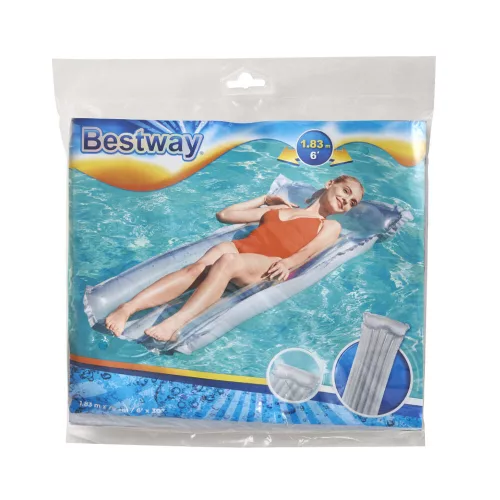 gonflabil saltea pentru înot Piscină accesoriu BESTWAY 44013 gri 90kg 183cm