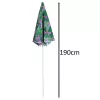 Állítható kerti napernyő, összecsukható, 150 cm, levelekkel, UV védelemmel