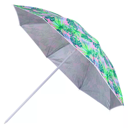 Állítható kerti napernyő, összecsukható, 150 cm, levelekkel, UV védelemmel