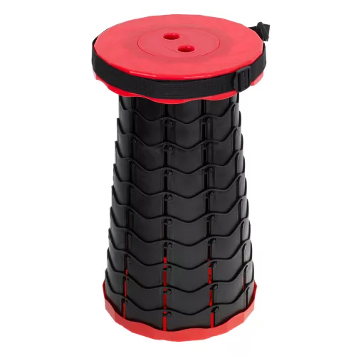 pliabil scaun, telescopic, portabil, scaun turistic, roșu, 200 kg