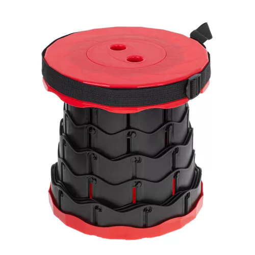 pliabil scaun, telescopic, portabil, scaun turistic, roșu, 200 kg